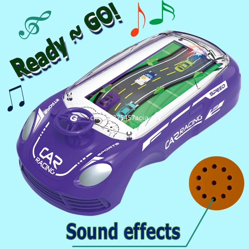 

Car Adventure Toy for Kids Manual Control Steering Wheel Car Electronic Toy Parent-child Interactive Toys with Lights and Music