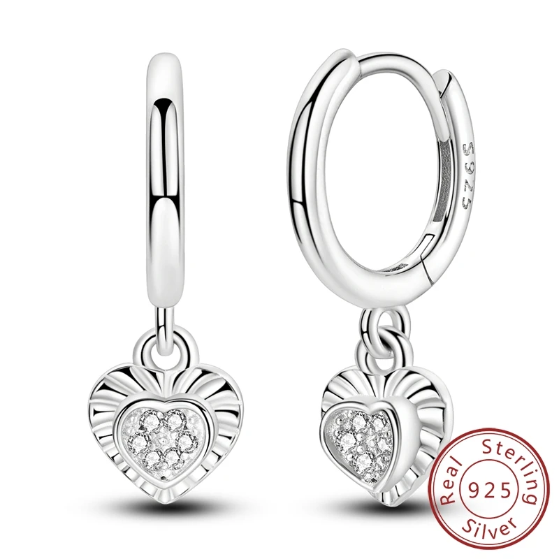 Новинка 2024 белые простые складные серьги из стерлингового серебра 925 пробы с