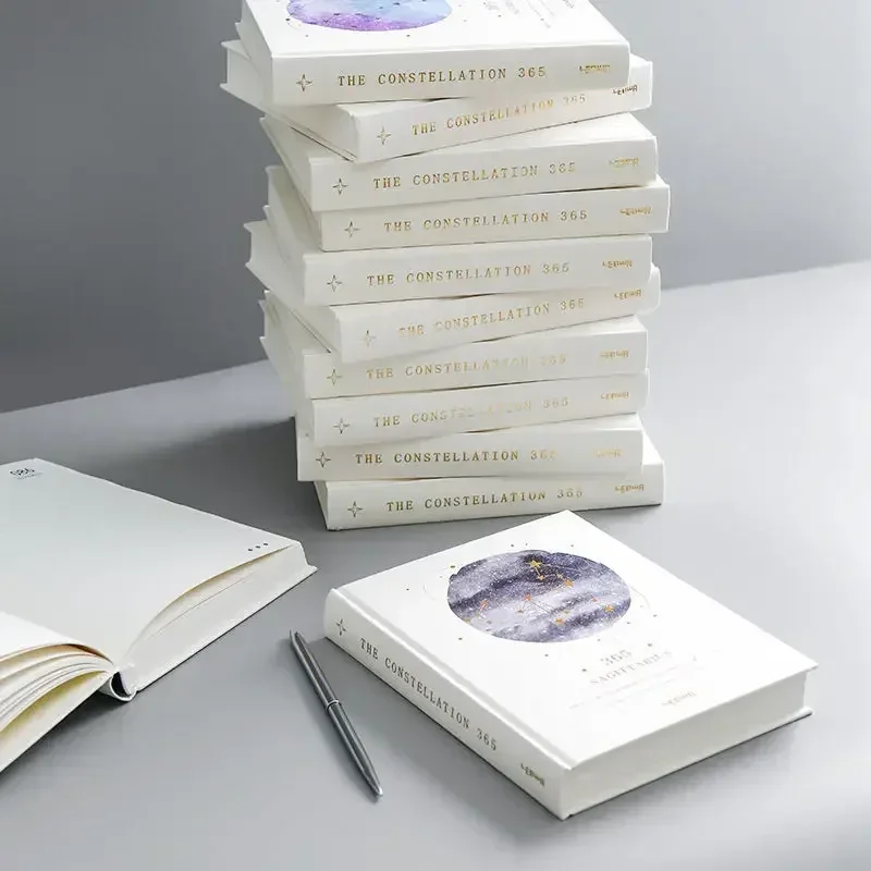 Блокнот в твердой обложке с 12 созвездиями 365 страниц