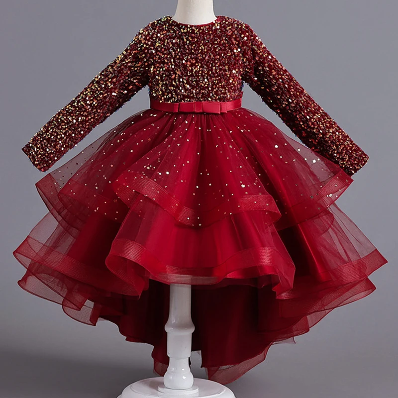 

Платье детское демисезонное с блестками, на Возраст 3-12 лет