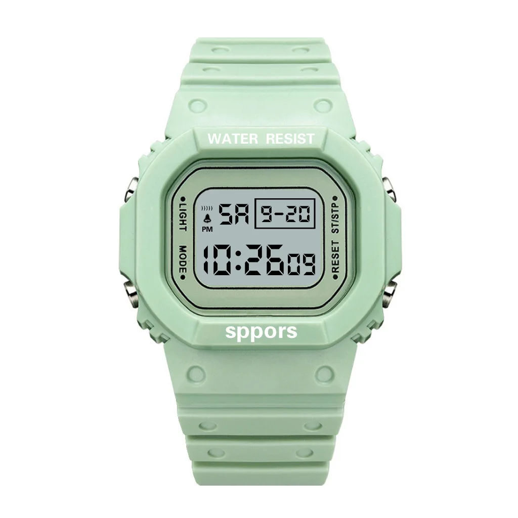 

UTHAI CE117 Sports Electronic Watch Unisex Square Watches students Digital Wristwatch Waterproof Clock Bracelet For LED