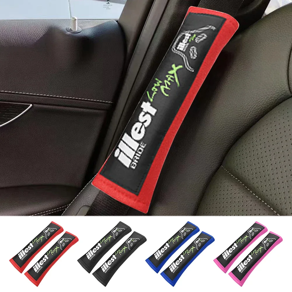 JDM Style ILLEST BRIDE Хлопок для автогонок 1 пара автомобильных ремней накладки на