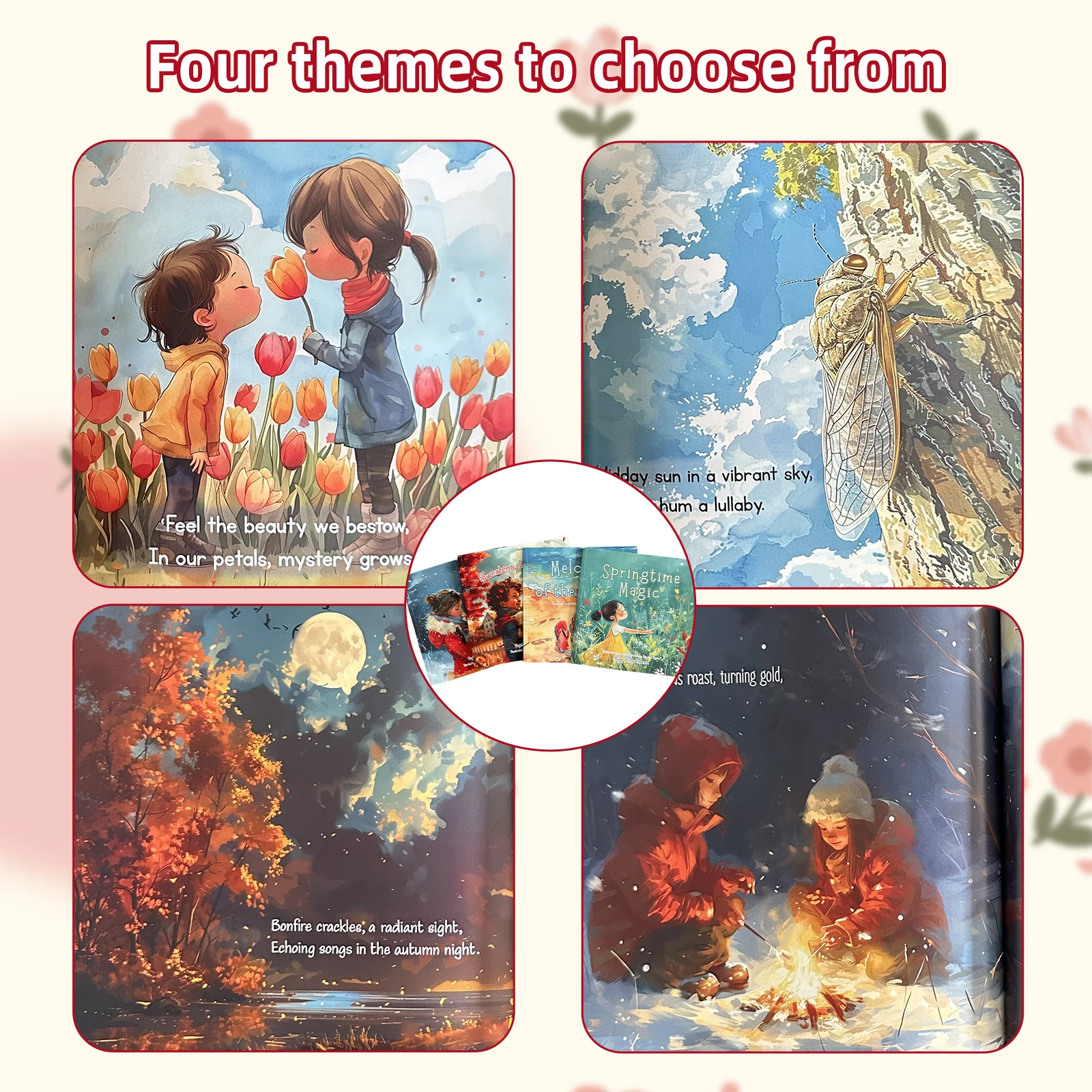 Коллекция весенне-летних и осенне-зимних сказок Aby Bedtime книга для раннего