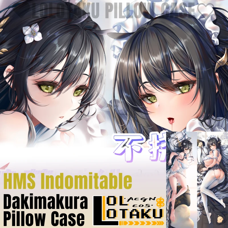 

HMS Indomitable Dakimakura Azur Lane Game Sexy Pillowcase Hugging Full Body Pillow Case Cushion Cover Home Bedding Decor Otaku