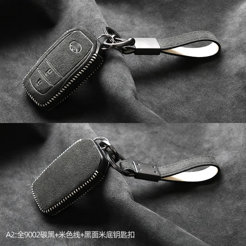 

High-end Alcantara Suede Key Chains Key Case for Toyota FJ Wildlander Prado Camry Car Accessories