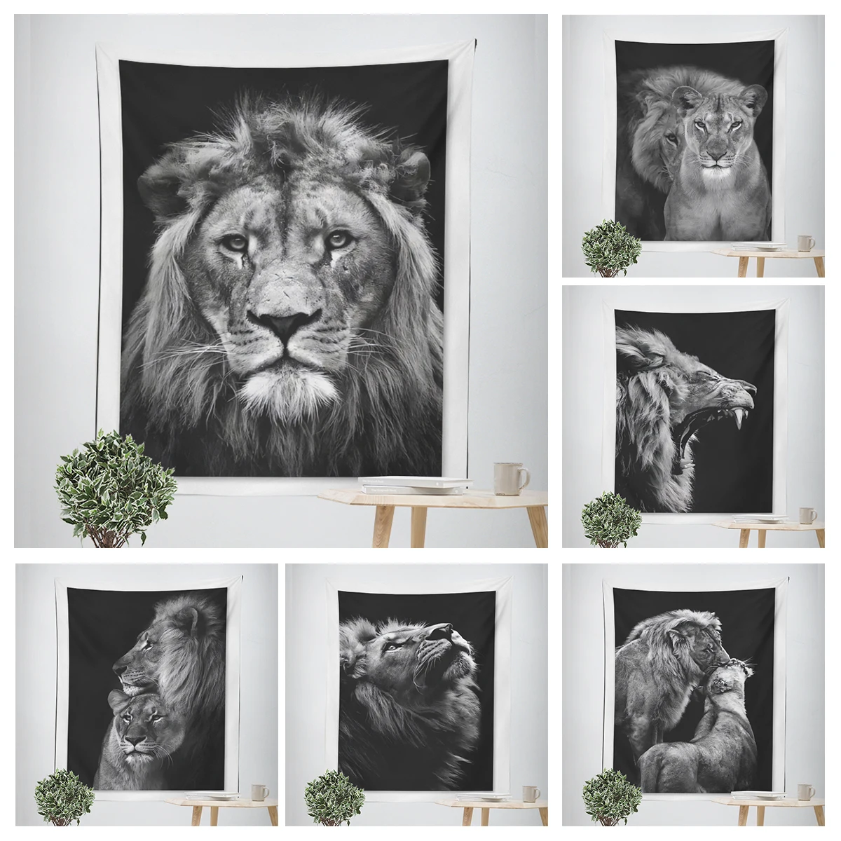 

Домашние украшения, современный декор для комнаты в скандинавском стиле, настенный гобелен в эстетике для спальни, настенный большой тканевый гобелен