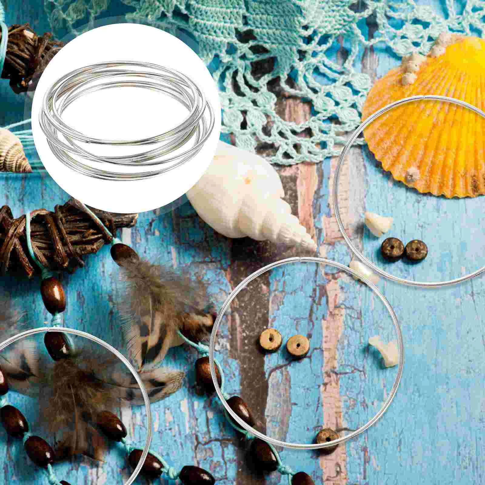 10 шт. простые круглые металлические кольца в виде Ловца снов