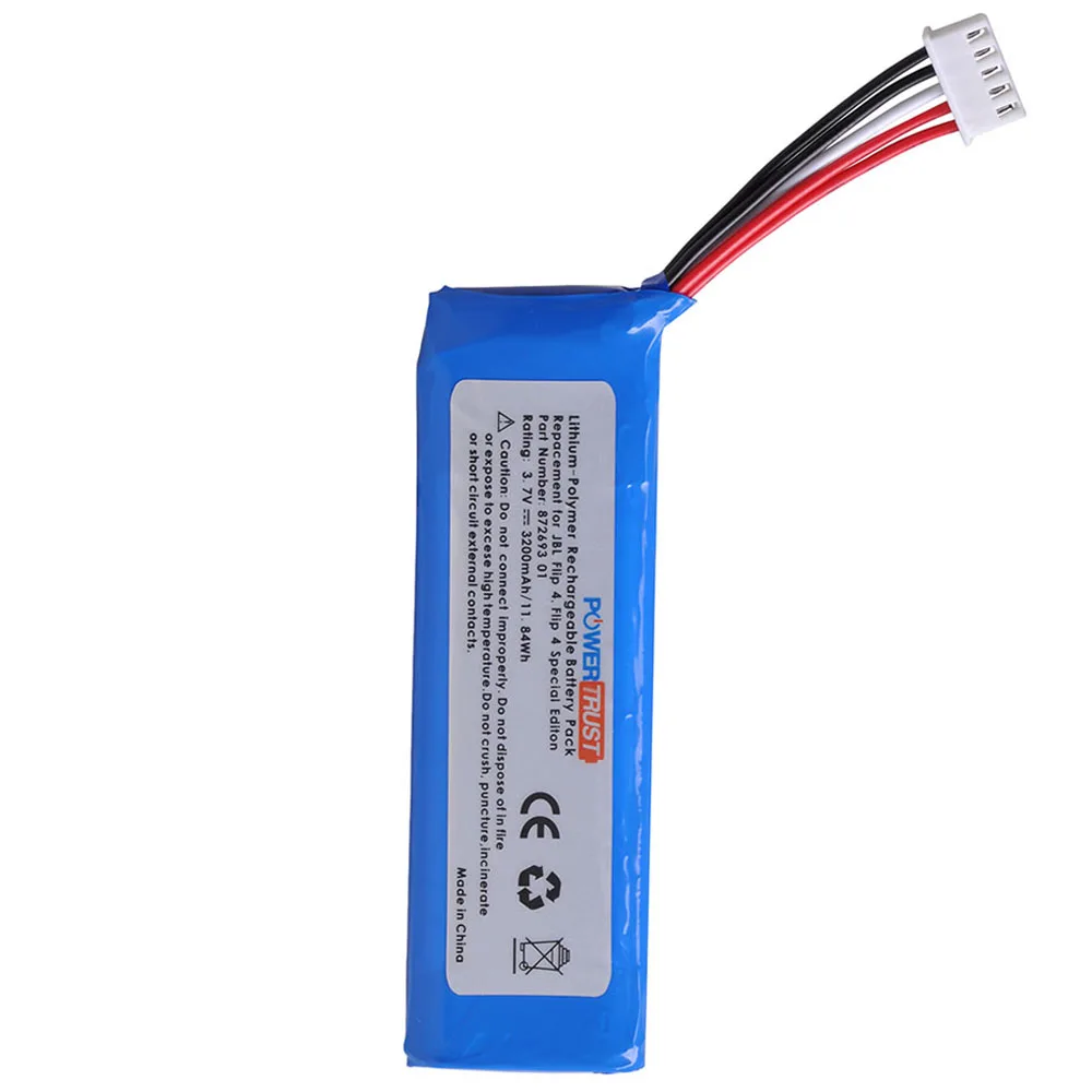 Аккумулятор емкостью 3200 мАч для JBL Flip 4 Special Edition GSP 872693 01