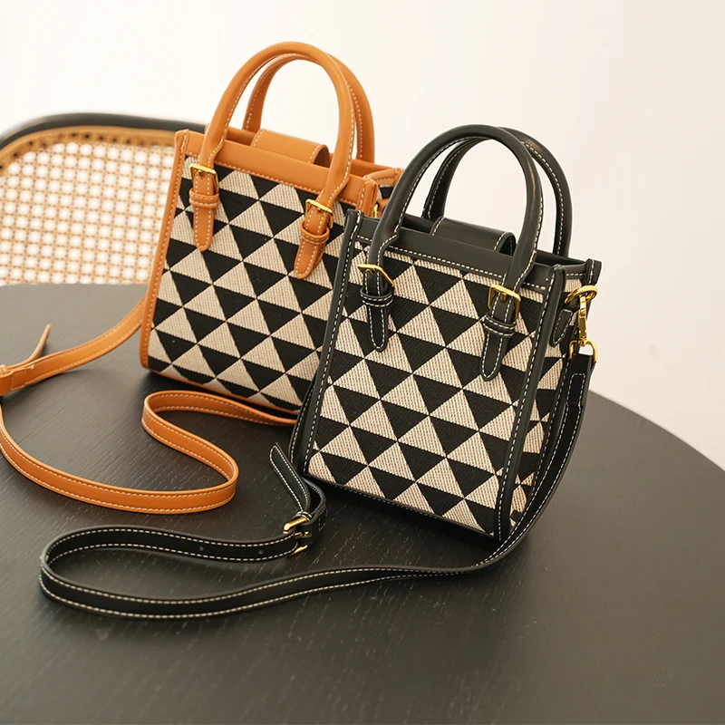 

Women’S Bag Fashion Check Handbag Spring And Autumn 2022 New Style With Texture Cross-Body Exploded Small Square