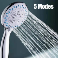 handheld rain shower head bath high pressure shower head multiple mode large handset heads water saving abs round shower head