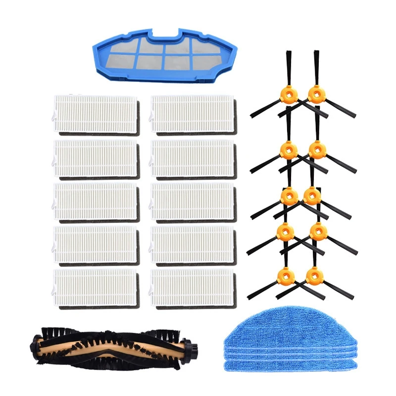 

Hepa Filter Roll Brush Primary Filter Mop For Ecovacs Deebot N79S N79 For CONGA EXCELLENCE 990 Brush Cover B
