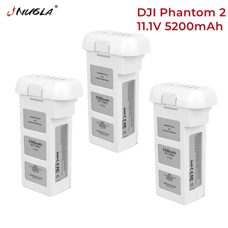 

1-3 DJI Phantom 2 11.1V 5200mAh 10C LiPo Intelligent Flight Battery Replacement Compatible with DJI Phantom 2,Phantom 2 Vision