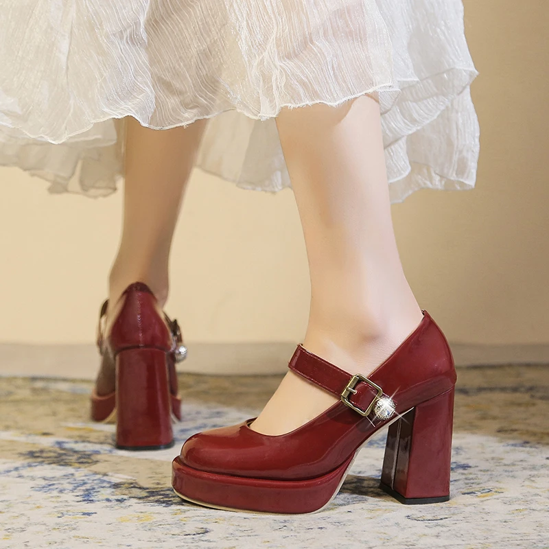 Женская обувь 2024 модные женские туфли-лодочки с квадратным носком осенние