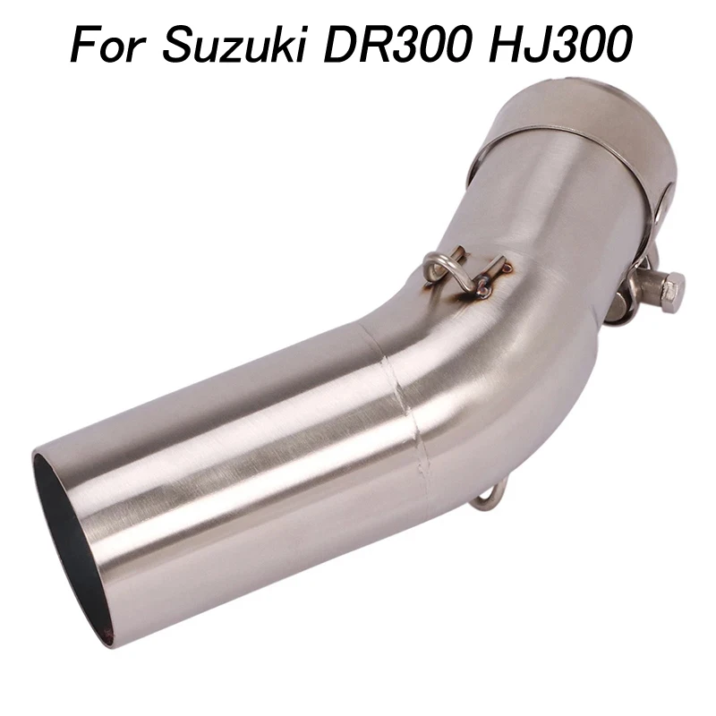 

Выхлопная система для Suzuki DR300 HJ300, выхлопная труба среднего звена, 51 мм, Секция соединения, из нержавеющей стали, для мотоциклов