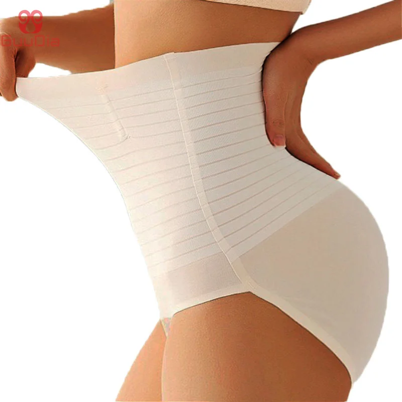 Трусы GUUDIA женские бесшовные из спандекса Утягивающее нижнее белье с полосками