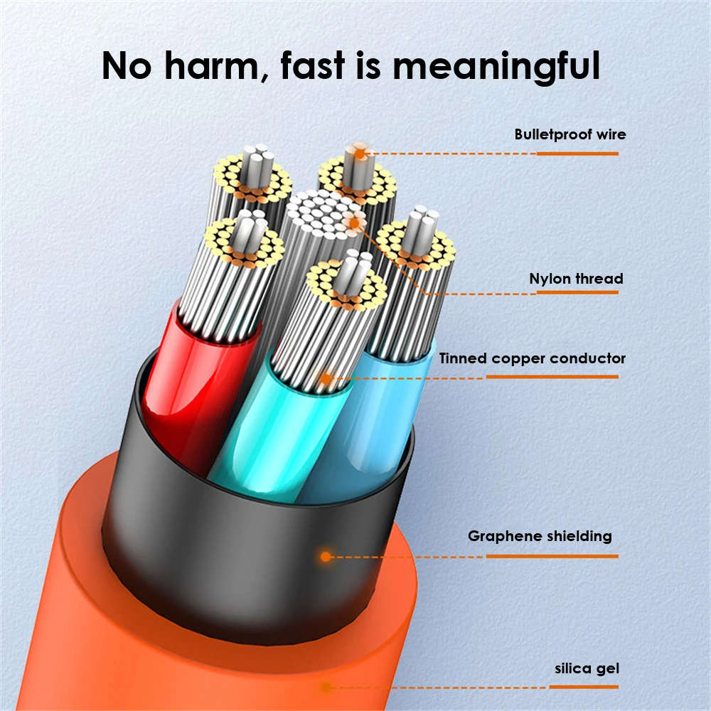 

Durable Charging Wire Indicator Light Convenient Data Cord Silicone Zinc Alloy Type C Super Fast Cable Fast Charge Usb C Charger