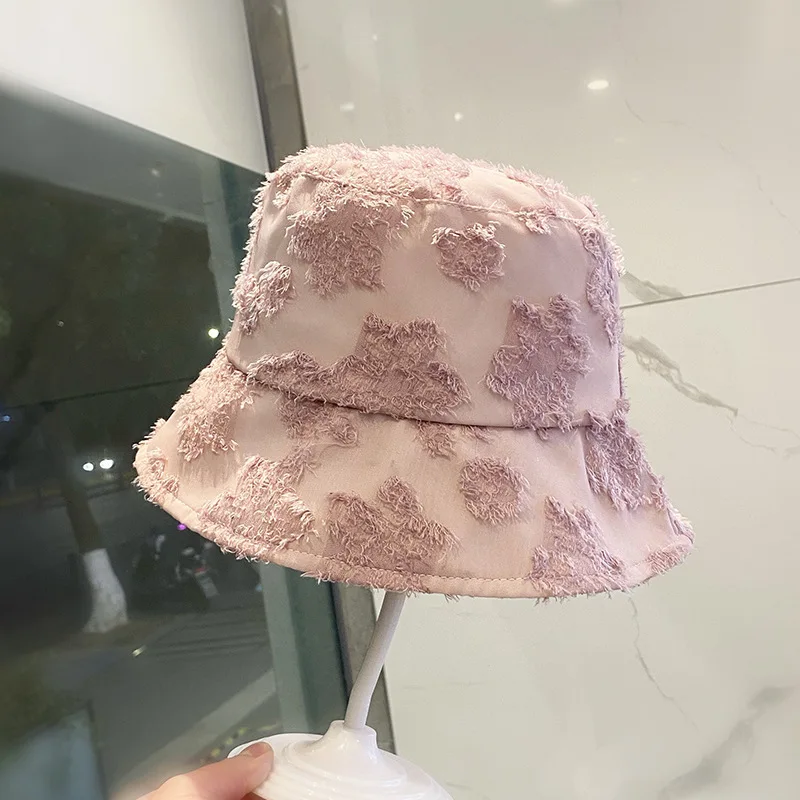 

OMEA Floral Bucket Hat Women Cute Fisherman Hat Summer Beach Visor Wide Brim Bonnet Elegant Floppy Cap Luxury Spring and Summer