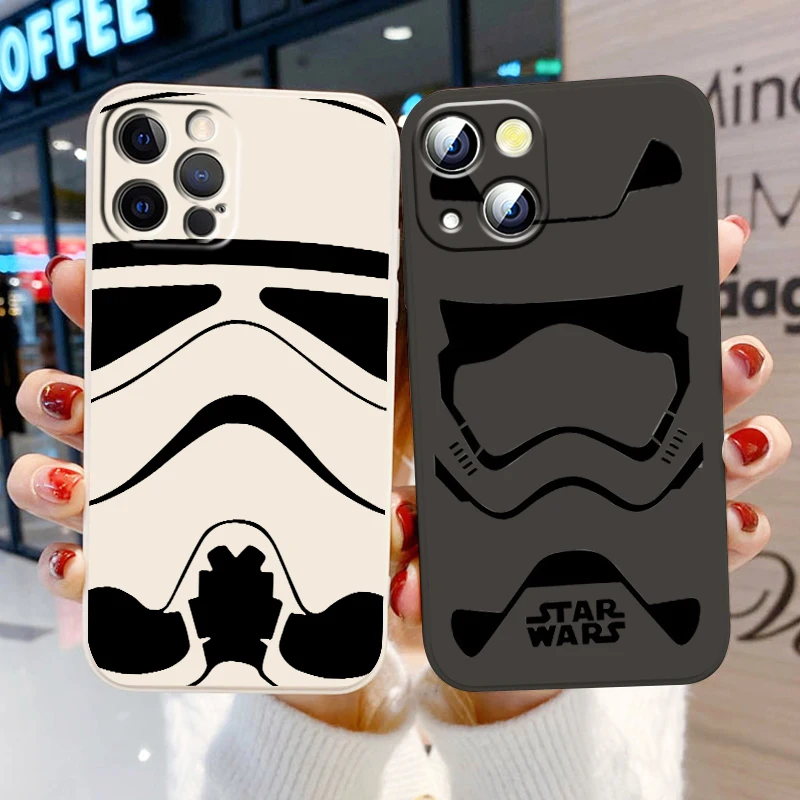 

Star Wars Jedi Cool Phone Case For Apple iPhone 14 13 12 Mini 11 XS Pro Max X XR 8 7 Plus SE 2020 Liquid Rope TPU Cover