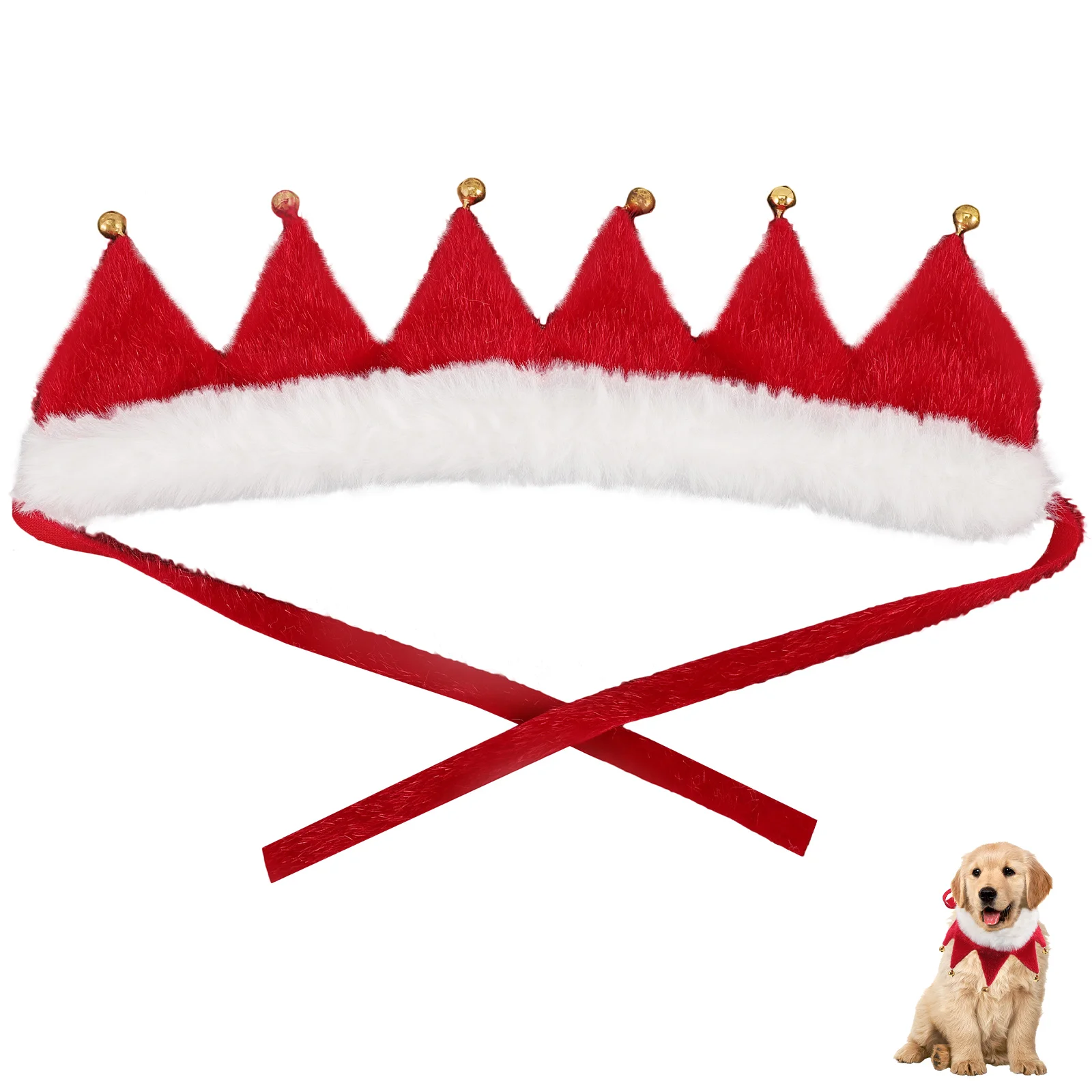

Collar Christmas Pet Dog Collarscat Dogs Scarf Holiday Bandanaspuppy Bells Cats Partykitten Bib Personalized Bell Decorations