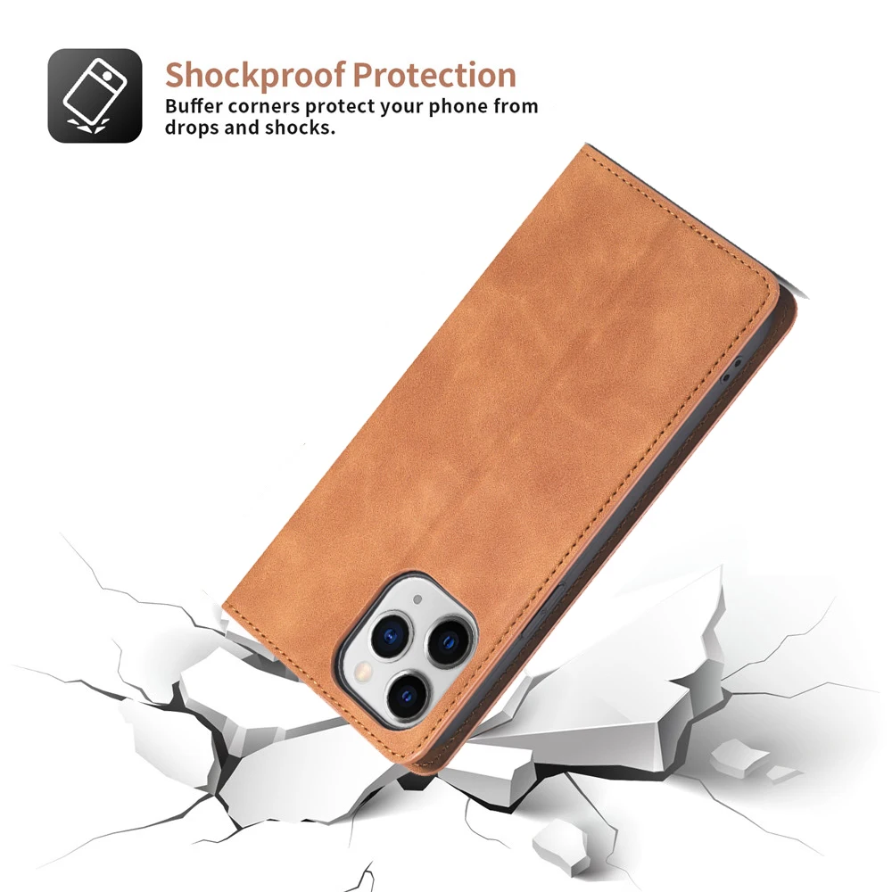 flip leather phone bag case for iphone 13 12 mini 11 pro x xr xs max se 2020 8 7 6 6s plus card slot holder magnetic cover coque free global shipping