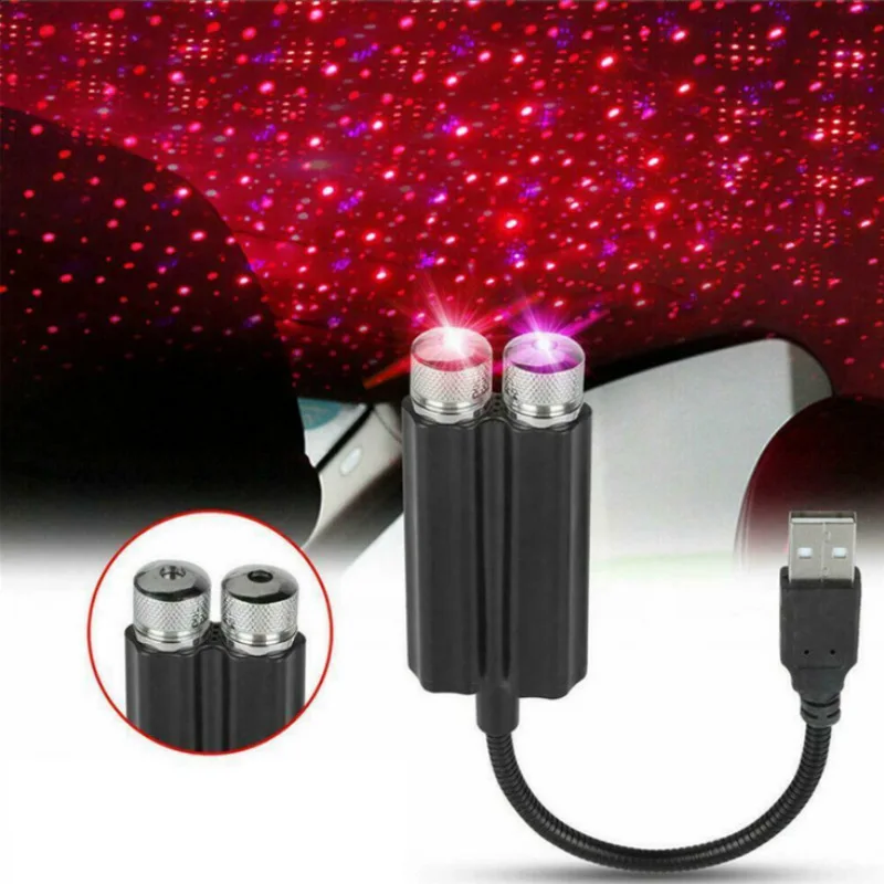 

USB Car Roof Atmosphere Light LED Starry Sky Projection Lamp For Bedroom Home Decor Bar Party Stage Lighting Decorative Lights