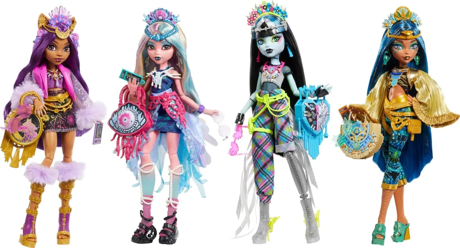Новый сюрприз Dol Monster High Cleo De Нильская кукла с нарядом для вечеринки и