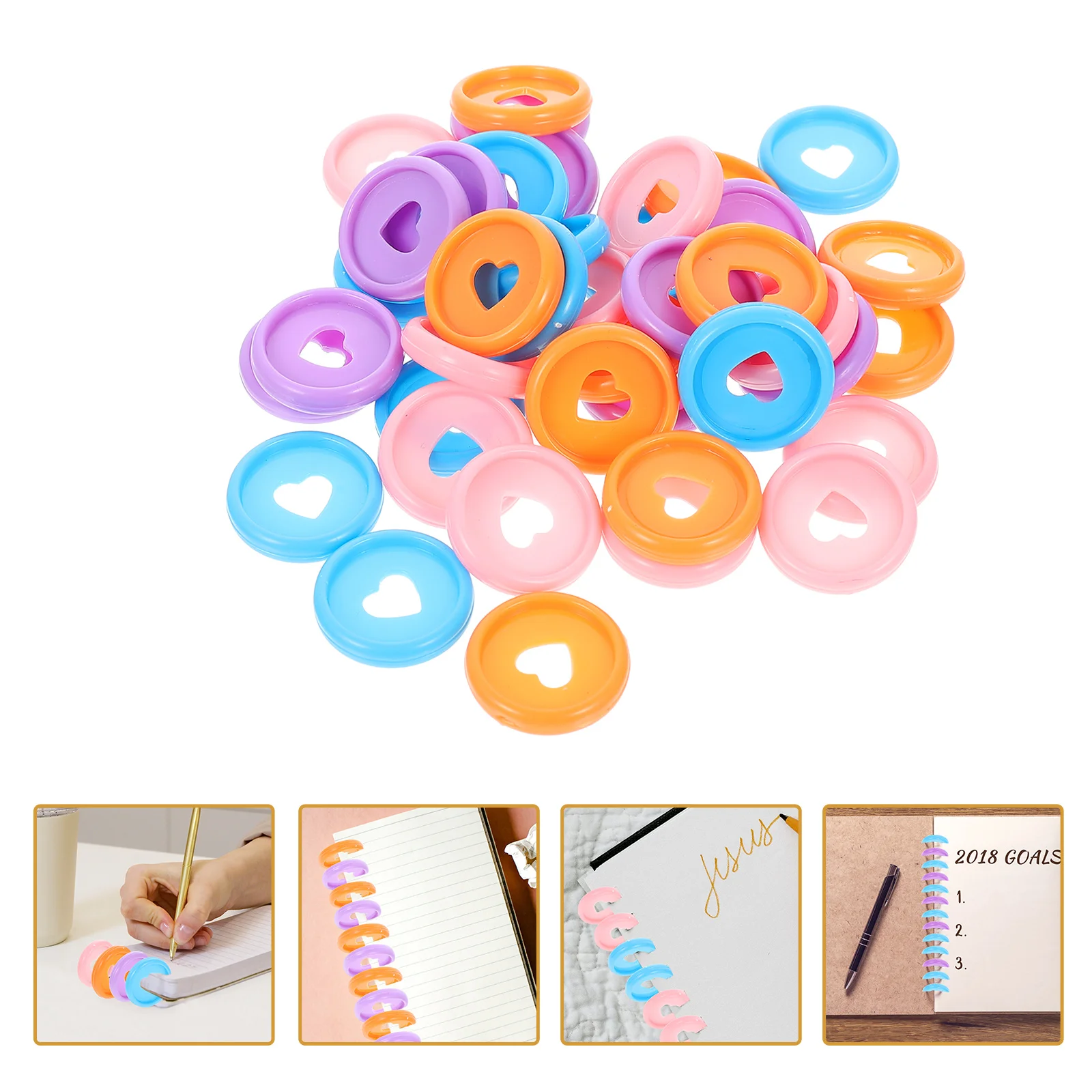 

Binder Rings Discs Book Binding Notebook Ring Disc Discbound Loose Buckleleaf Expansion Planner Heart Expander Round