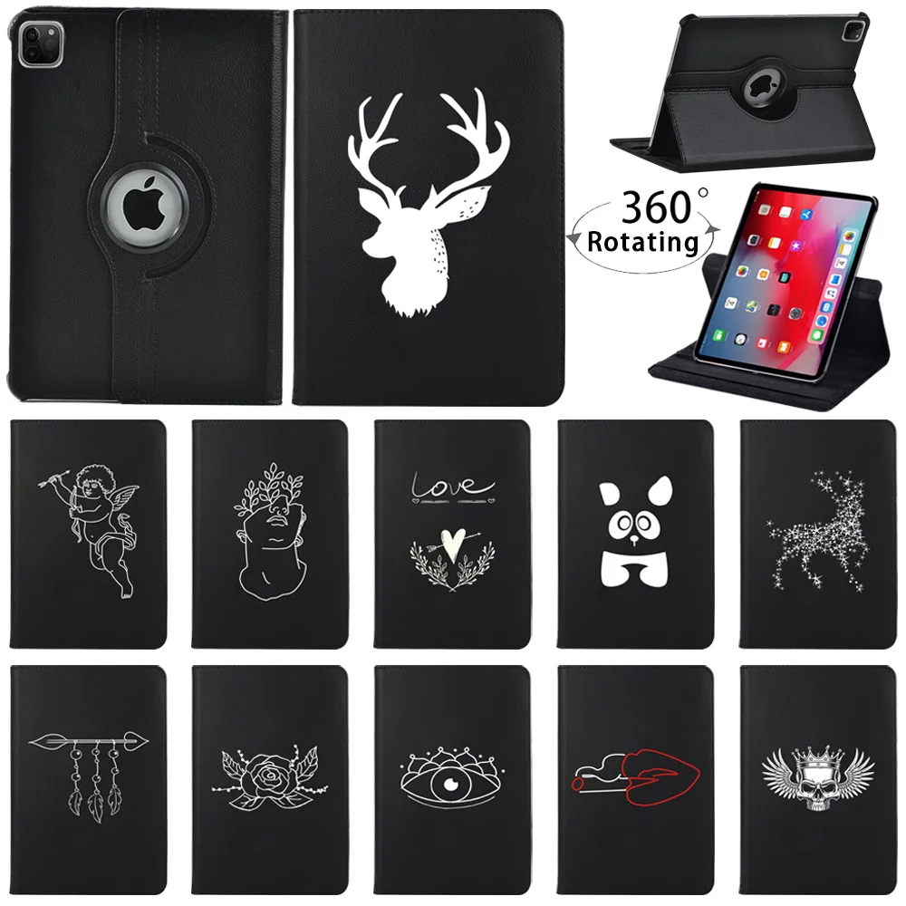 

For Apple IPad Pro 9.7"/ Pro 10.5" /Pro 11" 2018/2020 360 Degree Rotating Leather Smart Tablet Cover Case Smart Wake-up Function