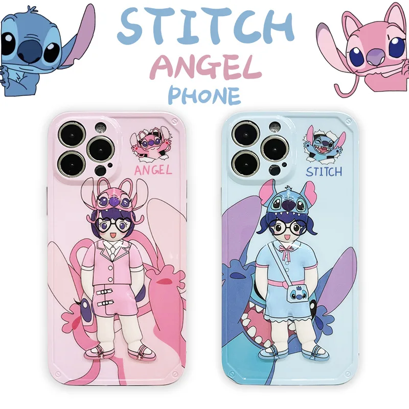 

Lovely Couple Cartoon Character Cross Dressing Cover for IPhone 11 12 13 Pro X XR XS Max Shockproof Phone Case IPhone 13 Case