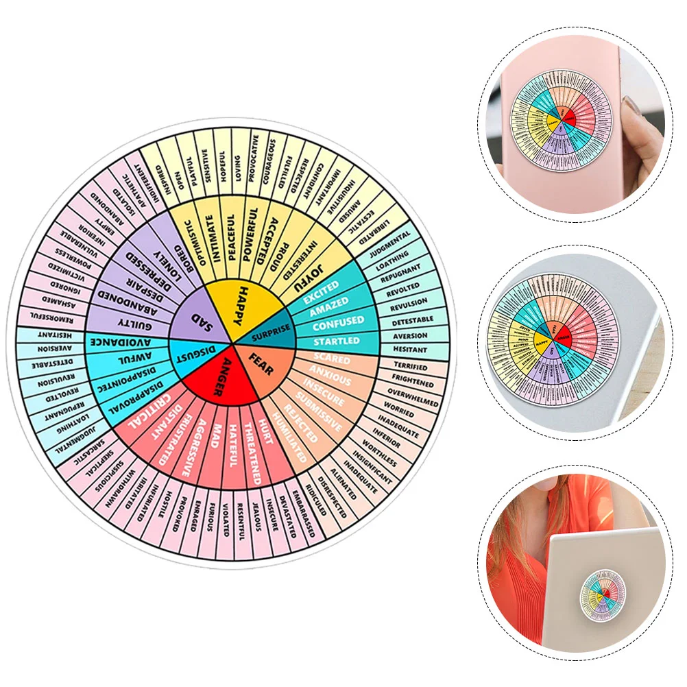 

Emotion Wheel Sticker Freezer Door Feeling Chart Emotions Computer Feelings Magnetic