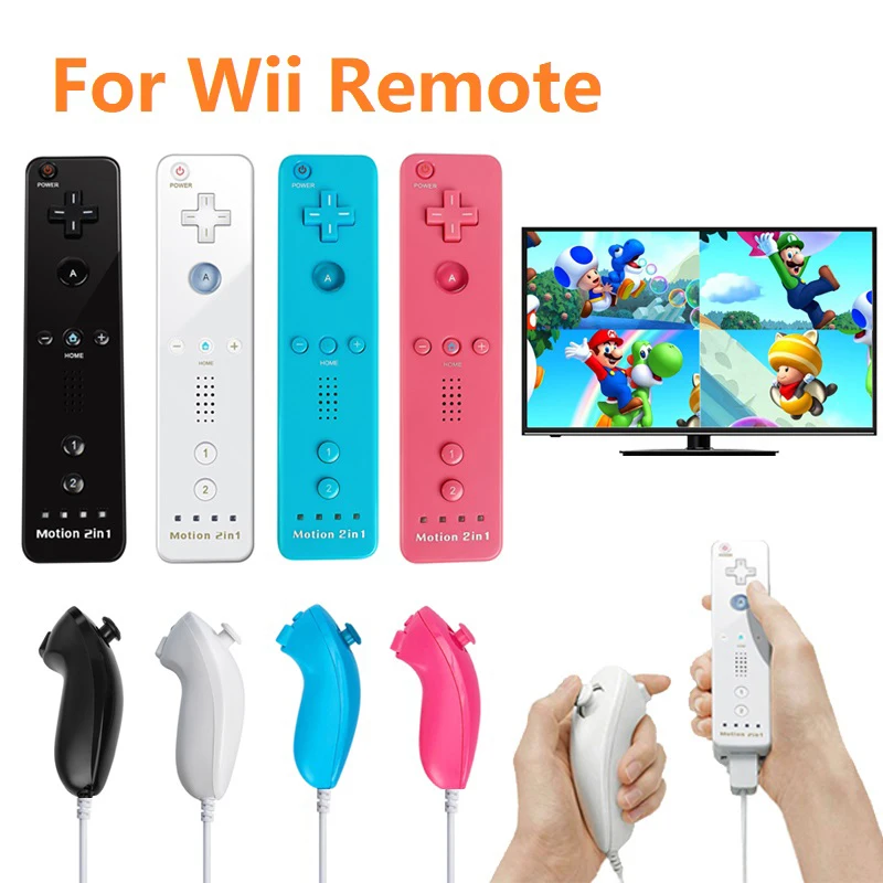 For Wii Remote Built-in Motion Plus Remote For Nintendo Wii Controller Wii Remote Nunchuck Wii Motion Plus Controller Gamepad