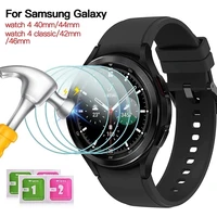 tempered glass for samsung galaxy watch 4 40mm 44mm screen protector film for galaxy watch 4 classic 42 46mm protective strap
