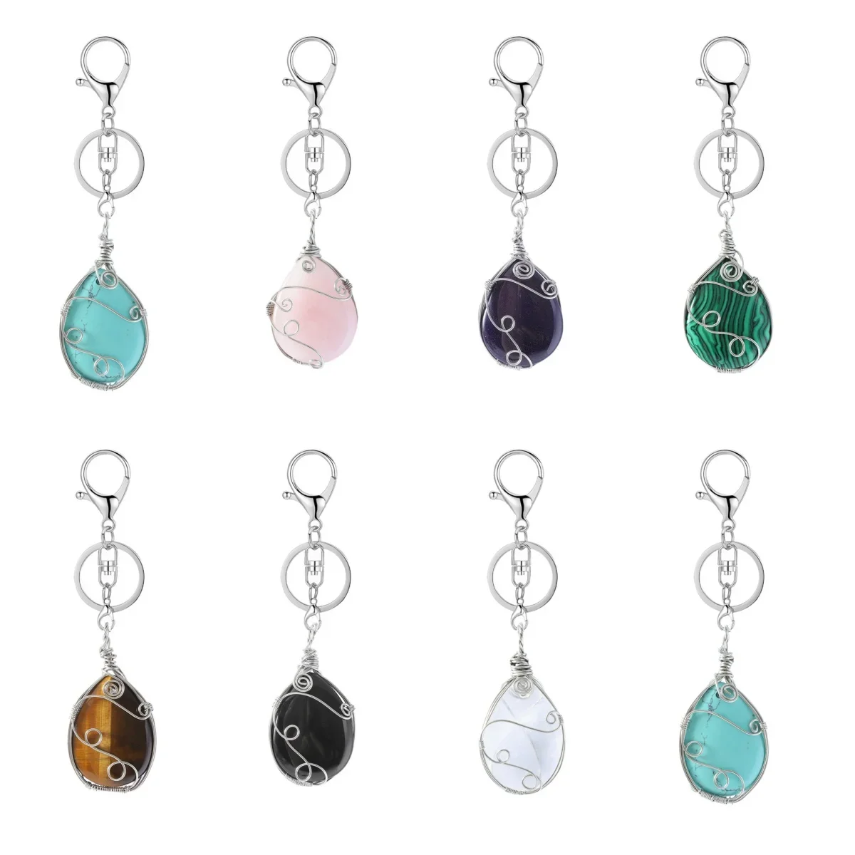 Натуральный кристалл 28 мм x 50 ручная упаковка брелок с каплями воды сделай сам