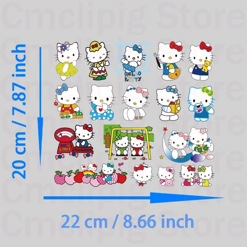 Термоклейкие накладки Hello Kitty MINISO