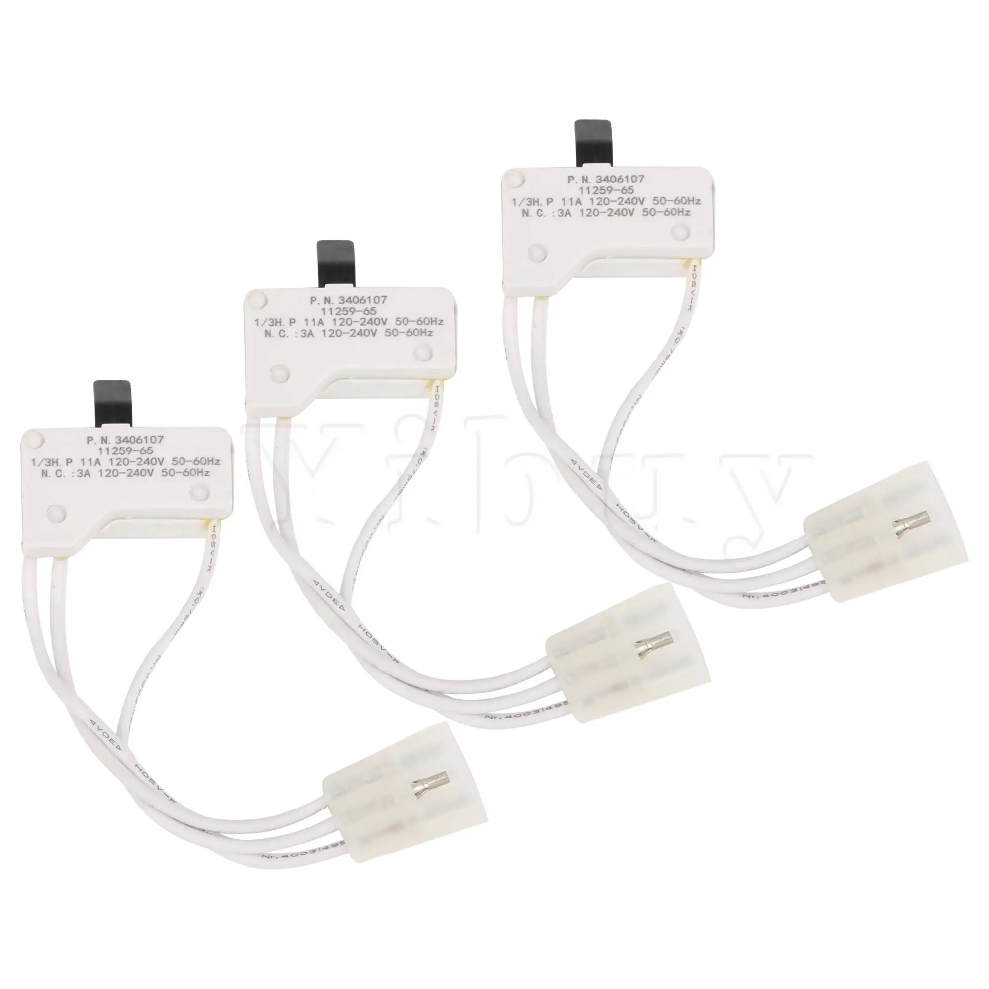 

3x Dryer Door Switch 3405100 3406100 Replacement for Crosley CED137HXQ0