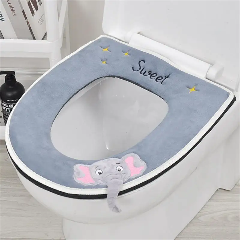 

Zipper Design Washable Toilet Cushion Wear-resistant Three-dimensional Toilet Cover Thickened Toilet Cushion Toilet Seat Cushion