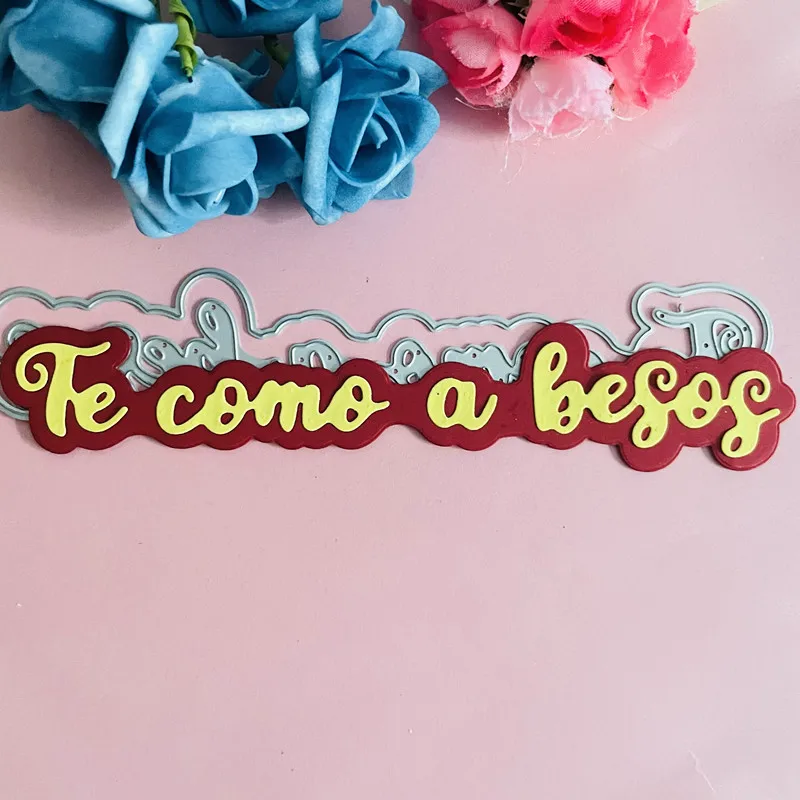 Испанские штампы для высечки te como a SOJA srapbook металла сделай сам скрапбукинг