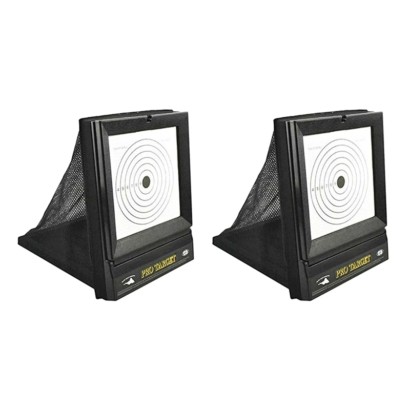 

2X Outdoor Portable Targets For Reusable Bb & Pellet With Trap Net Catcher