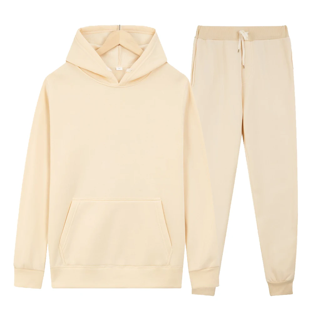 

Men's Sets Hoodies+Pants Autumn Winter Hooded Sweatshirt Sweatpants Fashion Slim Fit Men Set Hoodie Pant Hip Hop Pullover Hoody