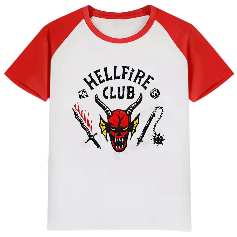 

New Summer 3d Print Unisex T Shirt Upside Down Stranger Things 4 Hellfire Club T Shirt Fashion Short Sleeve Men Women Tops