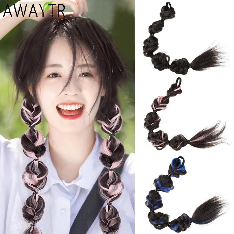 Ful Wigs Ponytail Hair Ornament Headbands Rubber Bands Beauty Hair Bands Headwear Braid Kids Gift Hair Accessories
