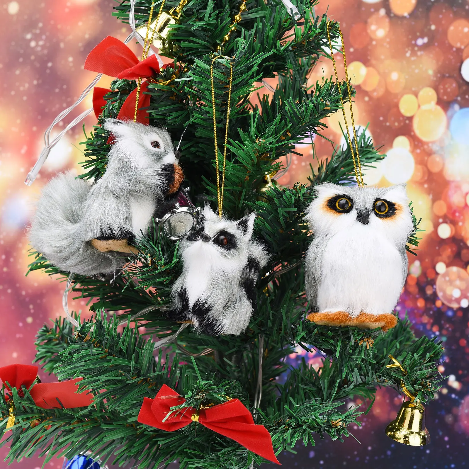 

Украшения для рождественской елки, кулон, милая плюшевая сова, животное, подвесное украшение, Счастливого Рождества, домашний декор, нового...