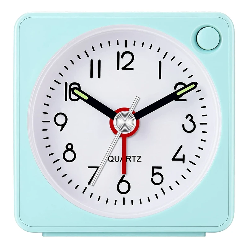

Analogue Alarm Clock,Classic Analogue Travel Alarm Clock With Snooze Function And Light,Alarm Clock,No Ticking