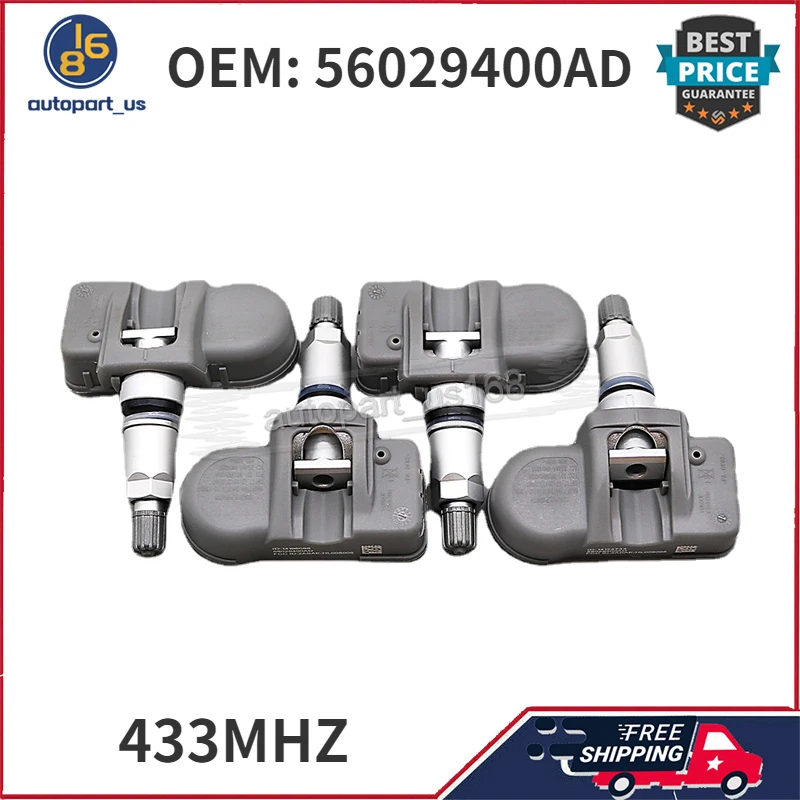 

For Chrysler 300 2012-2019 Chrysler 300C 2012-2021 Lancia Thema 2011-2016 TPMS Tire Pressure Monitor Sensor 433MHZ 56029400AD