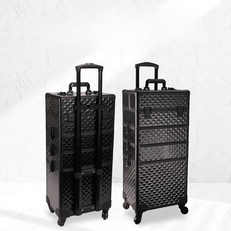 Портативный чехол на колесиках для макияжа цвет в ассортименте