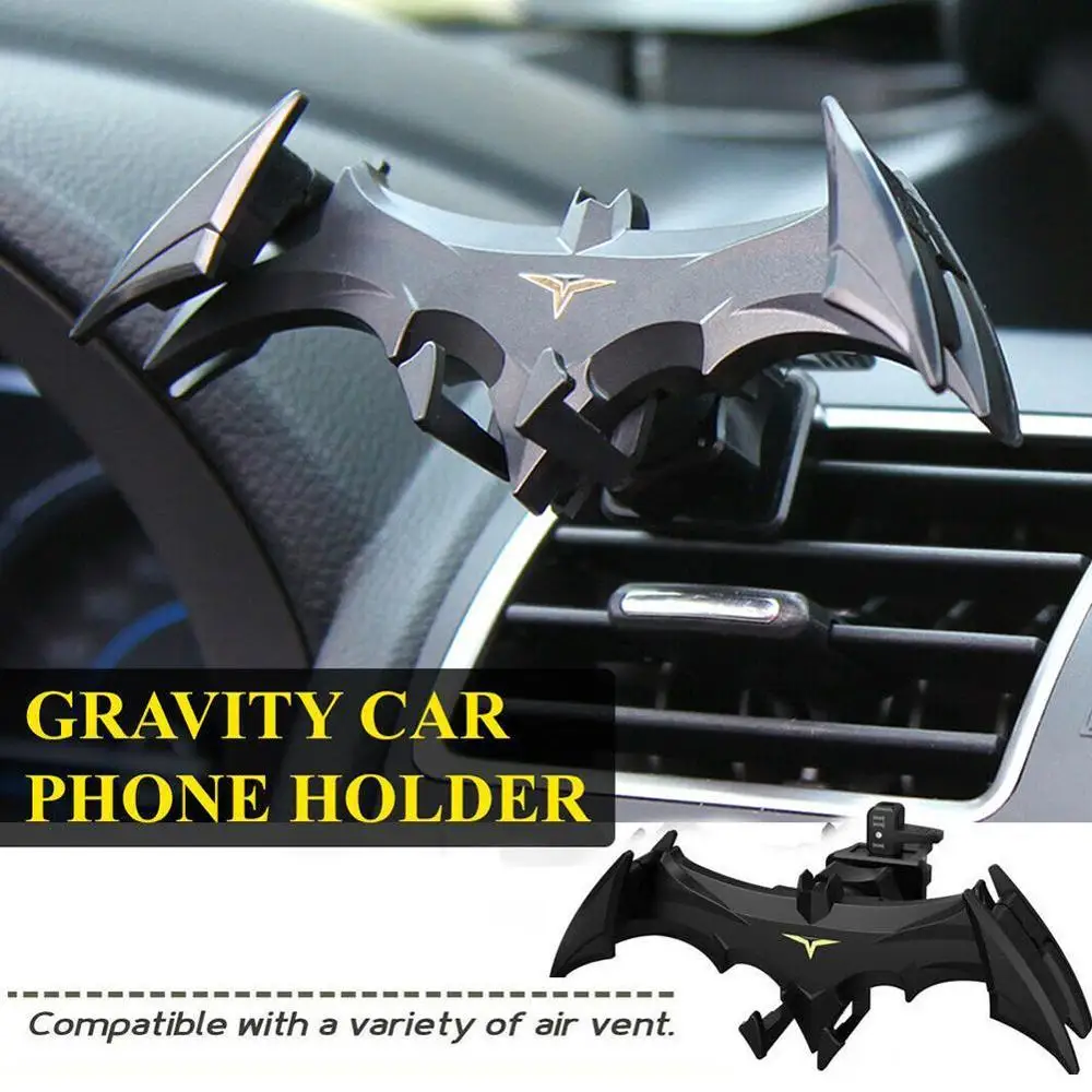 

Car Air Vent Phone Mount Bat Shape Hands Auto Phone Holder Car Free Gravity Anti-Scratch Cradle Accessories