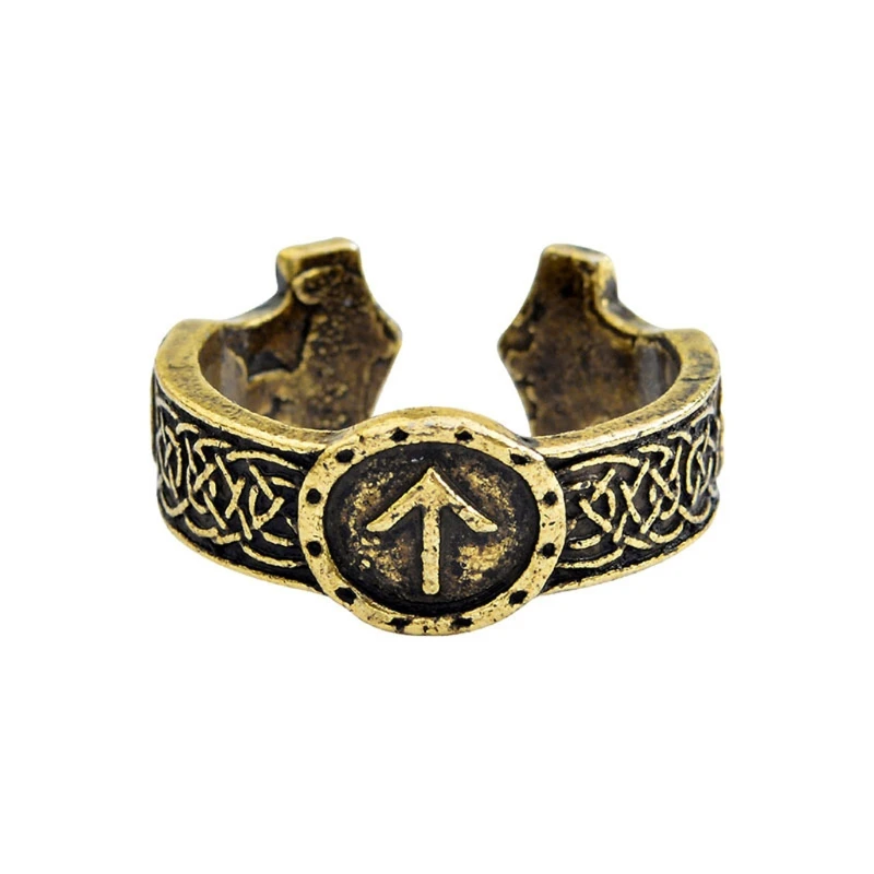 

for Creative for arrow Open Finger Ring Adjustable Golden Ring for Anniversary D
