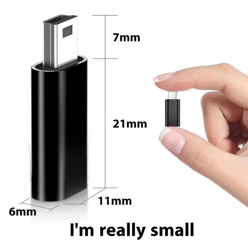 1 шт. мини-USB-адаптер B папа к USB типа C мама Разъем для передачи данных MP3 цифровой