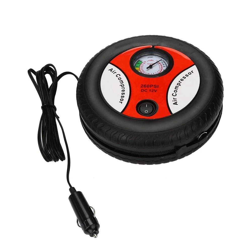 

Car Tire Air Pump 120~150W 12V Auto Pump Air Pump Electric Mini Tire Inflator