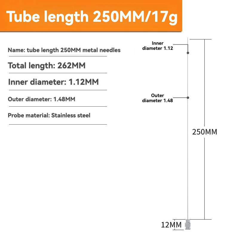 

Игла для шприца из нержавеющей стали 250 мм